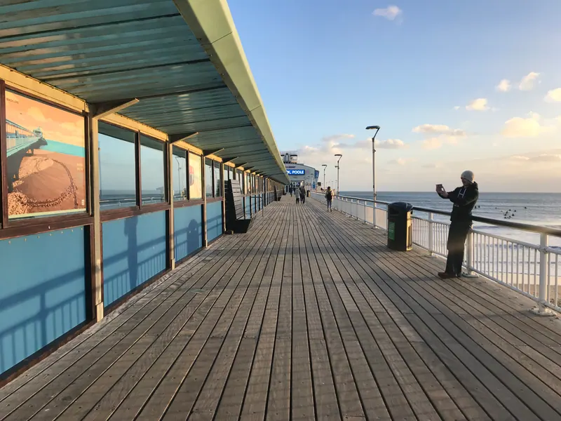The boardwalk on Bournemouth Pier