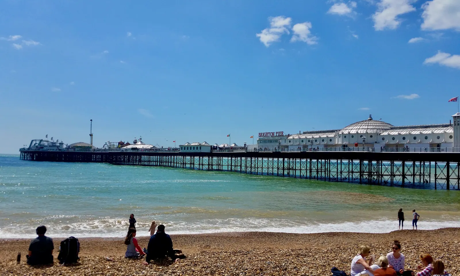 Brighton Palace Pier and the beach