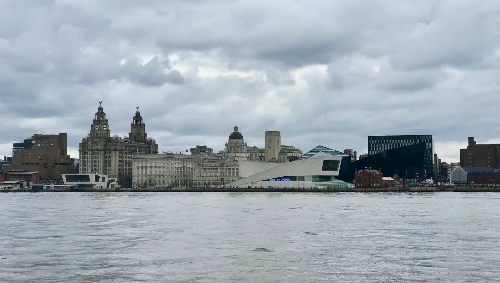 Liverpool waterfront viewed across the River Mersey