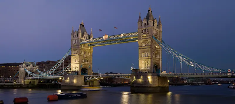 Tower Bridge at dusk, London